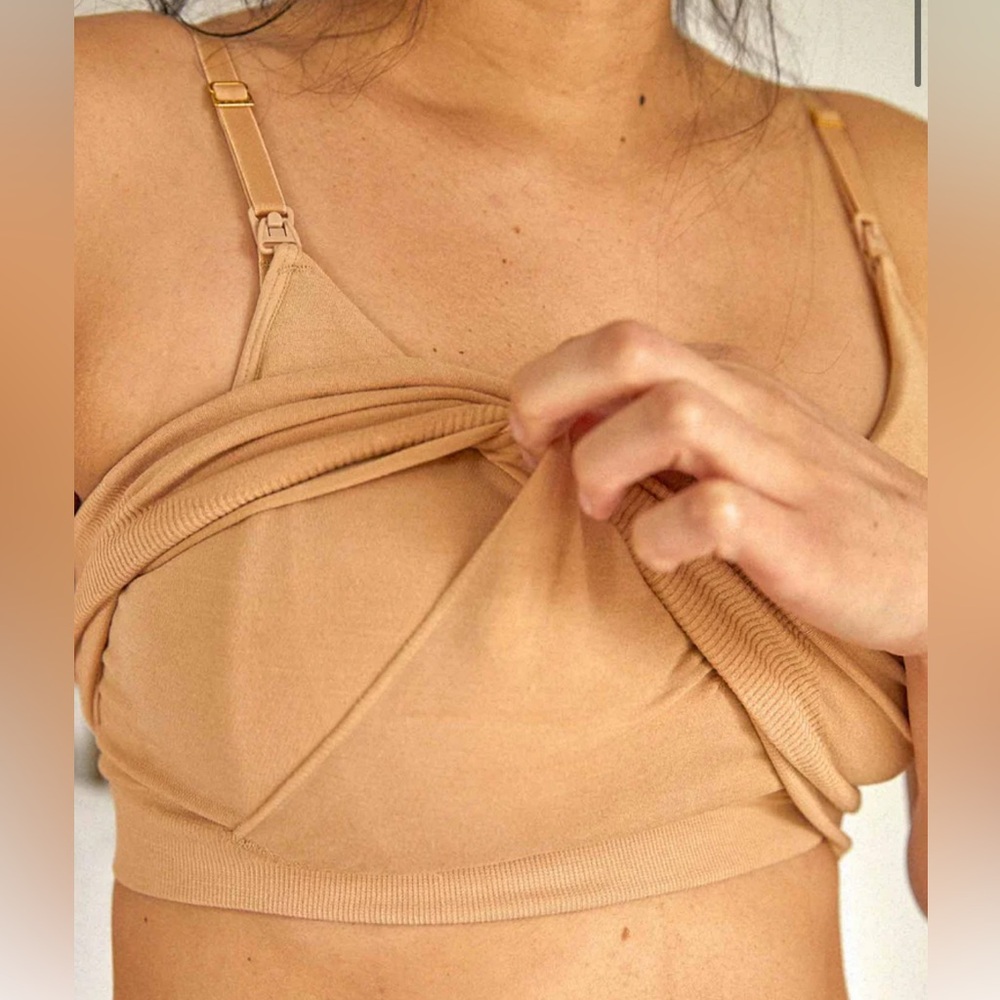 HATCH Essential Pumping Bra, Sand Sz M